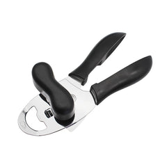 2 PCS 4 in 1 Multifunktionaler Dosenöffner Küche Haushalt Deckelöffner Einmachmesser, Black, Green