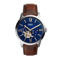 Fossil Townsman Herrenuhr ME3110 - Farbe Gehäuse: silber - Schweizer Quarzwerk - Material Armband: Leder Herren uhren - Kostenloser Versand