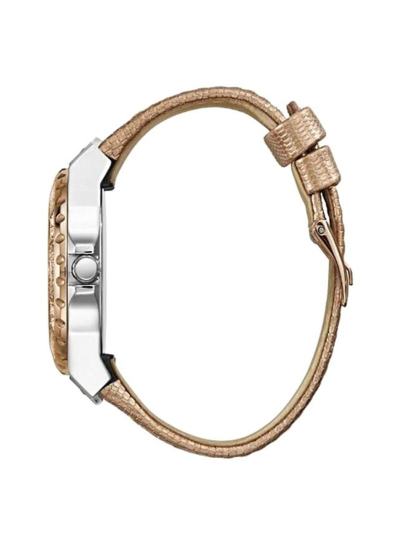 Guess Damenuhr - Time To Give - W0023L7 Armbandmaterial: Leder Uhren - Schweizer Quarzwerk - Armbandfarbe: braun/beige Damenuhr - Kostenloser Versand