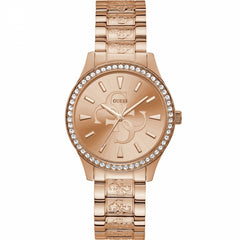 Guess Damenuhr - Anna - W1280L3 Armbandfarbe: rosé Uhren - Schweizer Quarzwerk - Gehäuse Material: Edelstahl Damenuhr - Kostenloser Versand