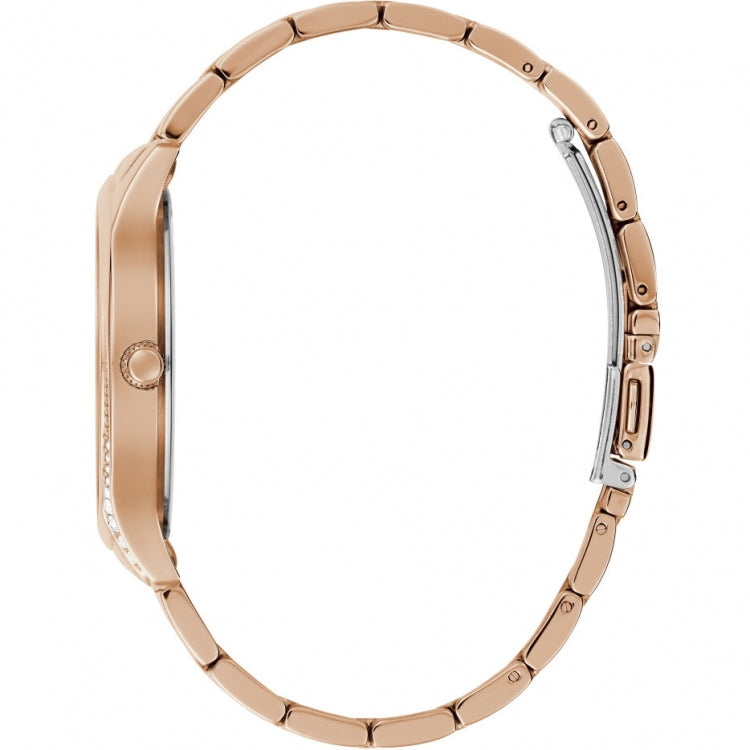 Guess Damenuhr - Royal - GW0024L3 Armbandmaterial: Edelstahl Uhren - Schweizer Quarzwerk - Armbandfarbe: rosé - Kostenloser Versand