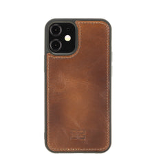 iPhone 12 Mini Handyhülle aus Leder- Rustic Tan PB13461