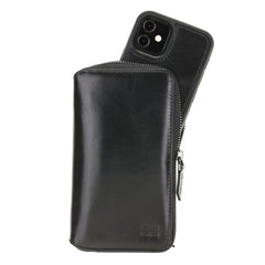 iPhone 12 Mini Pouch Magnetische Case mit RFID - Rustic Black