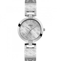 Guess Damenuhr G Luxe - W1228L1 Armbandfarbe: Silber Uhren - Schweizer Quarzwerk - Armbandmaterial: Edelstahl Damenuhr - Kostenloser Versand