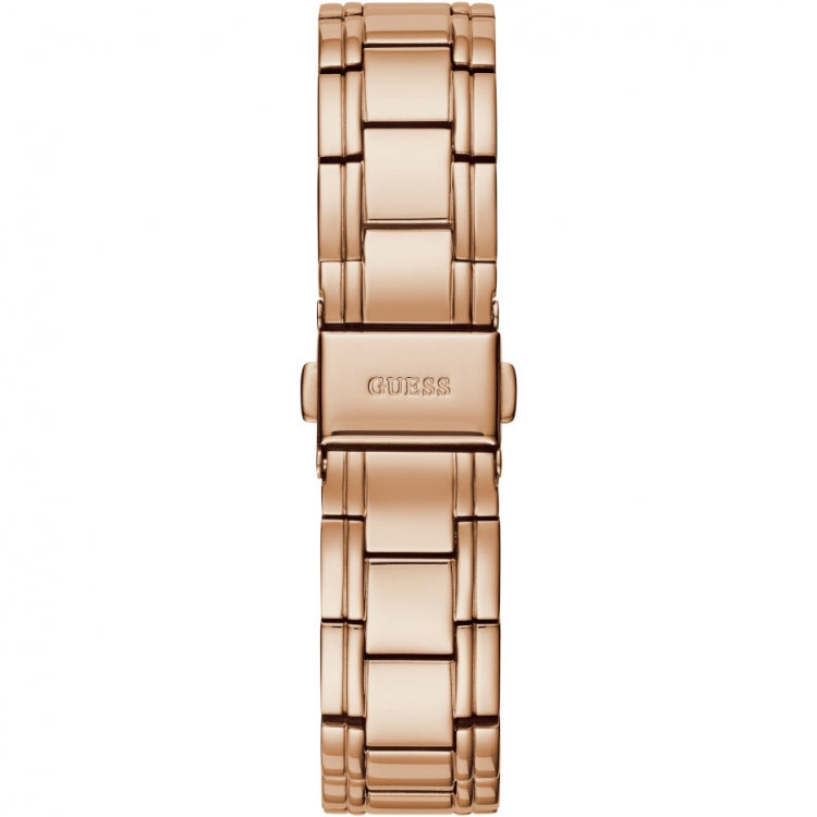 Guess Damenuhr Aura - GW0047L2 - Farbe Armband: Roségold Damenuhr - Schweizer Quarzwerk - Farbe Zifferblatt: perlmutt Uhren - Kostenloser Versand