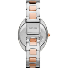 Fossil Gabby Damenuhr - ES5072 - Material Armband: Edelstahl Damenuhr - Schweizer Quarzwerk - Farbe Armband: roségold, silber Herrenuhr - Kostenloser Versand