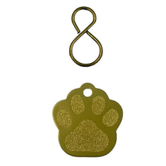 Hundemarken Knochen Metall Gold (Auf Wunsch mit Gravur) - Geschenkidee Hund,Katze