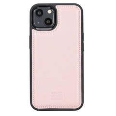 Apple iPhone 13 Bouletta Flex Cover Back Leder Case - Pink Geschenkidee IPhone Handyhülle. Ein tolles Geschenk. iPhone Handyhülle kaufen