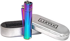 Clipper Feuerzeug Metal Large Icy Colours - (Auf Wunsch mit Gravur)