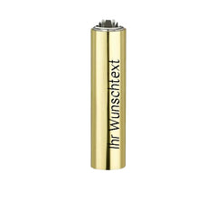 Clipper Feuerzeug Metal Micro Cover Gold (Auf Wunsch mit Gravur)