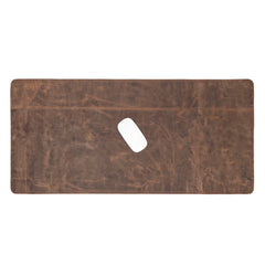 Customizable Full Grain Leather Desk Mat - Geschenkidee