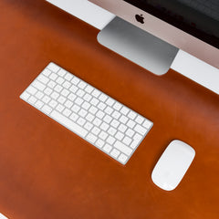 Customizable Full Grain Leather Desk Mat - Geschenkidee