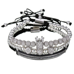 Royal King Silber Armband RK-A-SG-21 Bracelet Luxus Armband Bracelet  Schweizer Quarzwerk -ROYAL KING Damenschmuck- Kostenloser Versand Herrenschmuck