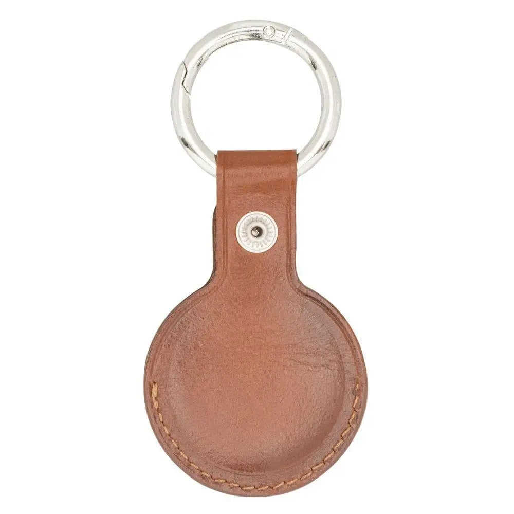 Arta Schlüsselanhänger aus echtem Leder für Apple Airtag - Rustic Tan - Apple Airtag für Güngstig Preis - Geschenkidee - Geburtstag Geschenkidee