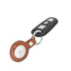 Arta Schlüsselanhänger aus echtem Leder für Apple Airtag - Rustic Tan - Apple Airtag für Güngstig Preis - Geschenkidee - Geburtstag Geschenkidee
