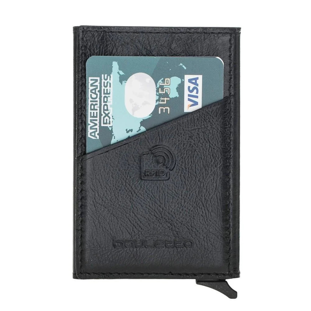 Bei MyGeschenk erwartet Sie Bouletta Leather Mini Credit Card Wallet mit Card Extraction Mechanism in der Schwarz Variante zu attraktiven Preisen. Geschenken Sie sich!