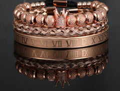 ROYAL KING Rose Gold Luxus Armband Bracelet  Schweizer Quarzwerk -ROYAL KING Damenschmuck- Kostenloser Versand