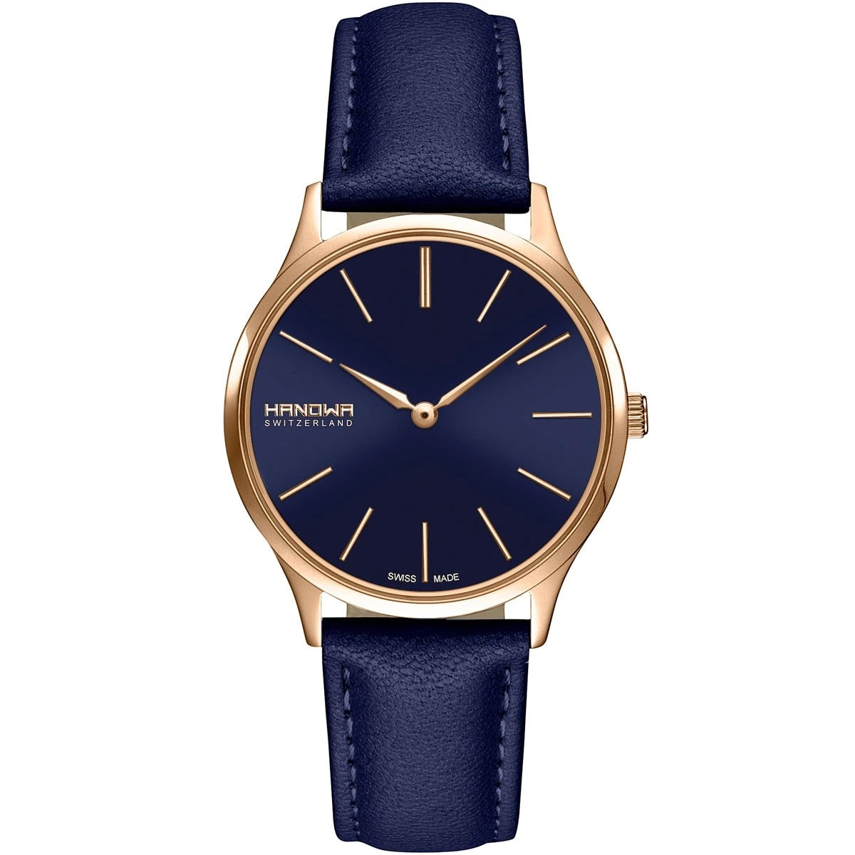 Hanowa Pure Damenuhr - Geschenk für Damen - Blau Uhr - Damenuhr Güngstig Preis - Edelstahl, blaufarben analog uhren für damen