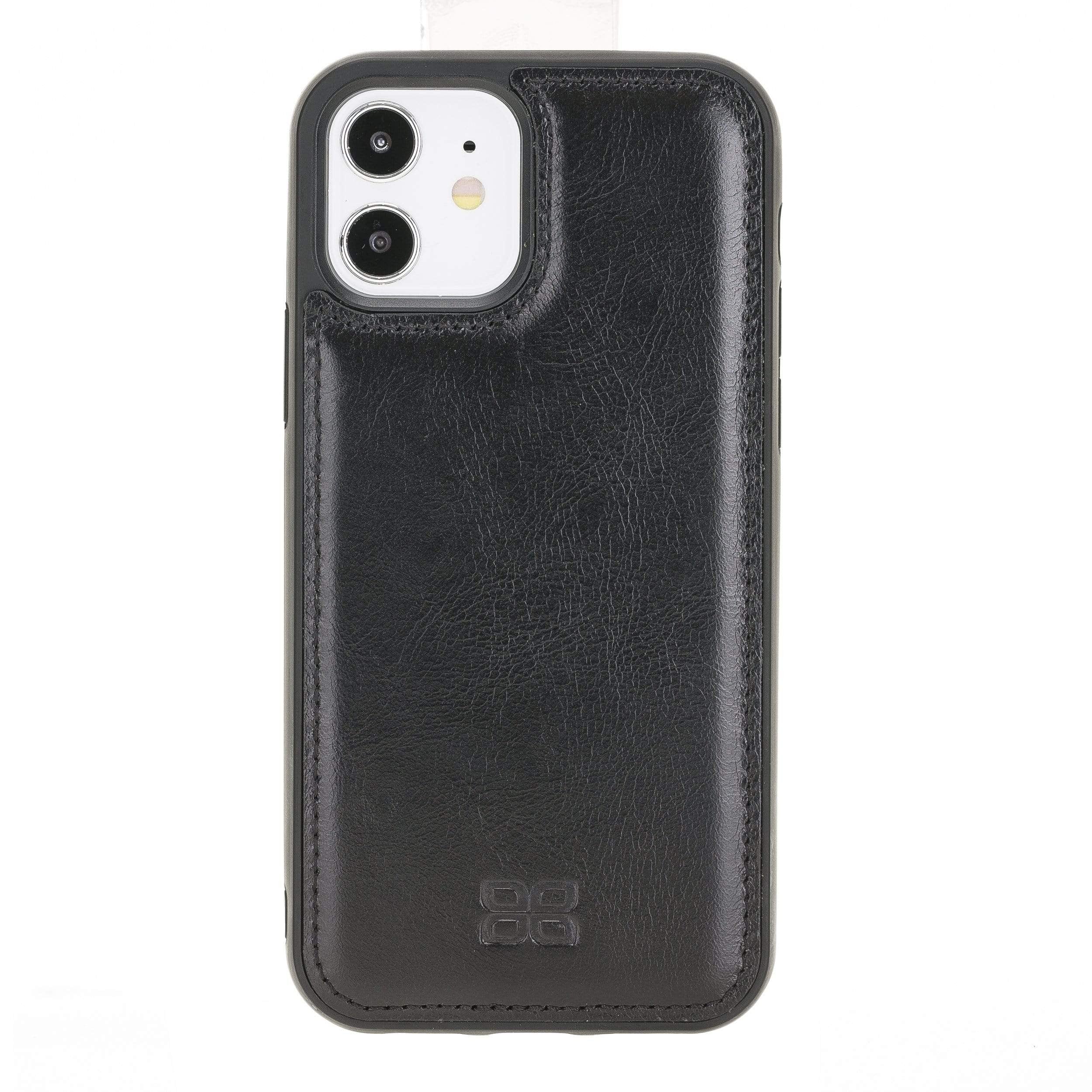 iPhone 12 Pro Bouletta Flex Cover Back Leder Case-Schwarz Geschenkidee IPhone Handyhülle. Ein tolles Geschenk. iPhone Handyhülle kaufen