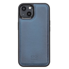 iPhone 13 Bouletta Flex Cover Back Leder Case -Blau Geschenkidee IPhone Handyhülle. Ein tolles Geschenk. iPhone Handyhülle kaufen