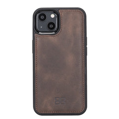 iPhone 13 Bouletta Flex Cover Back Leder Case-Braun Geschenkidee IPhone Handyhülle. Ein tolles Geschenk. iPhone Handyhülle kaufen