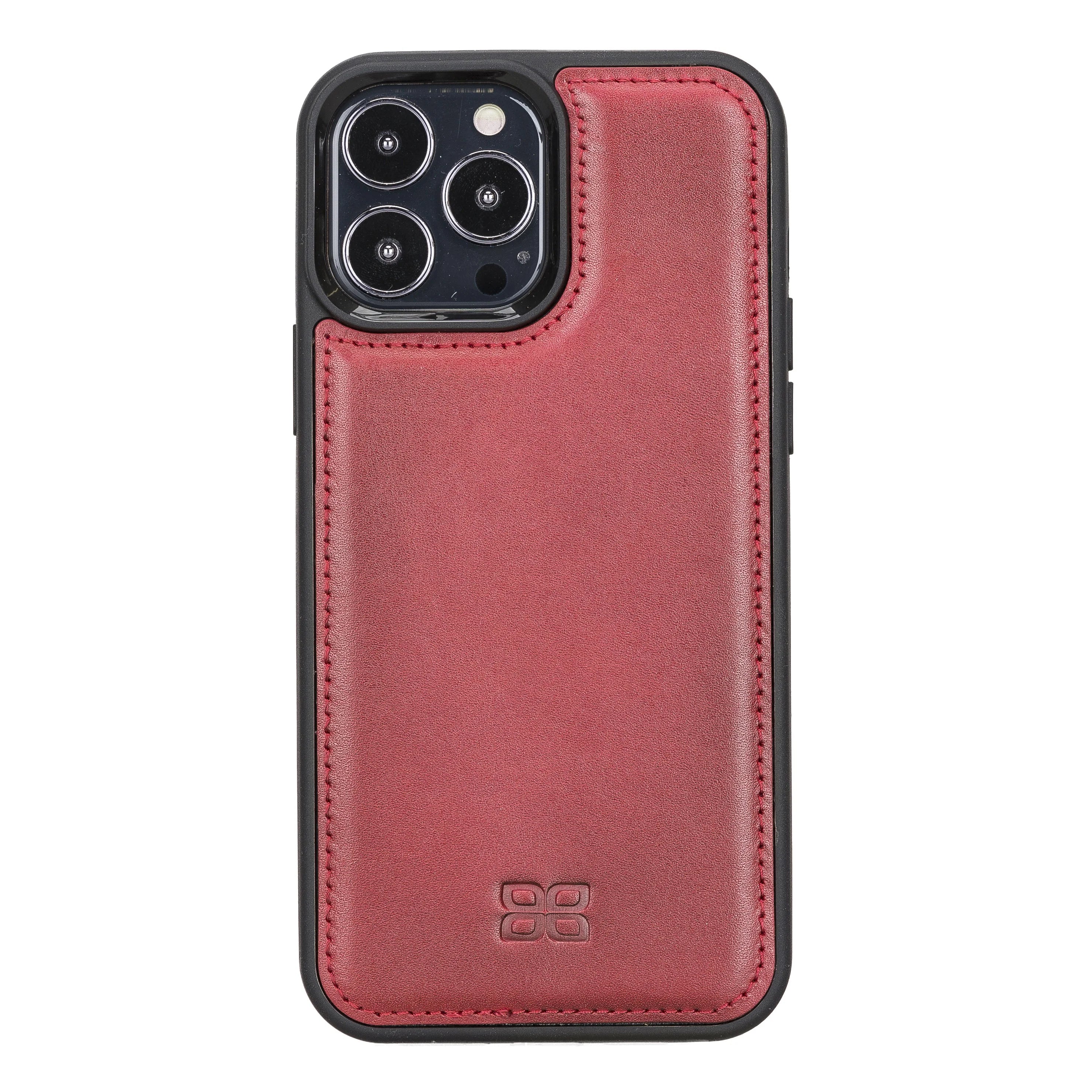 Iphone 13 Pro Max Handyhülle Rot - Bouletta - Flex Leder Case 6"7 Inch - Geschenkidee Iphone Handyhülle. Ein tolles Geschenk. Iphone Handyhülle kaufen.