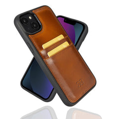 iPhone 14 Bouletta Flex Cover Back Leder mit Kartenfach