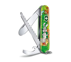 Die Serie My First Victorinox Animal Tier Edition Grün gibt es bei MyGeschenk zu attraktiven Preisen mit dem Taschenmesser Papageienmuster und dem Malset als Geschenk!