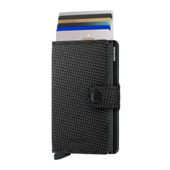 Secrid Carbon Miniwallet Schwarz ( Mit Gravur)-Geschenkidee Geburtstag Geschenkidee, Weihnachten Geschenkidee, Geschenk für Männer. Gravur.Versandkostenfrei.