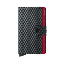 Secrid Miniwallet Cubic Black-red (Mit Gravur) - Geschenkidee, Geburtstag Geschenkidee, Weihnachten Geschenkidee, Geschenk für Männer. Kostenloser Versand.