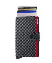 Secrid Miniwallet Cubic Black-red (Mit Gravur) - Geschenkidee, Geburtstag Geschenkidee, Weihnachten Geschenkidee, Geschenk für Männer. Kostenloser Versand.