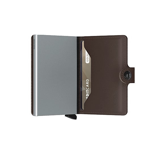 Secrid  Miniwallet Original Brown (Mit Gravur) - Geschenkidee - Vatertag Geschenkidee Geburtstag Geschenkidee, Geschenkidee, Weihnachten Geschenkidee,