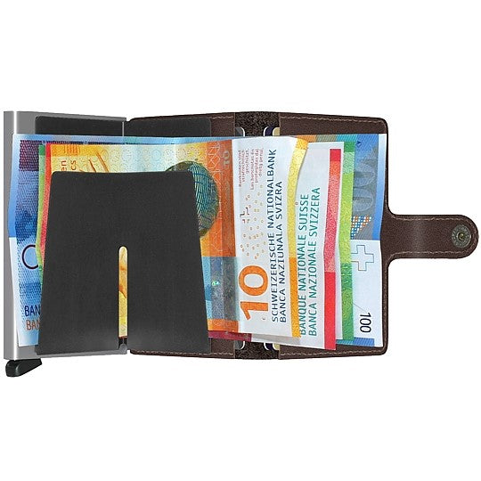 Secrid  Miniwallet Original Brown (Mit Gravur) - Geschenkidee - Vatertag Geschenkidee Geburtstag Geschenkidee, Geschenkidee, Weihnachten Geschenkidee,$