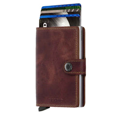 Secrid Miniwallet Vintage Brown   (Mit Gravur) - Vatertag Geschenkidee Geschenkidee, Weihnachten Geschenkidee,Geburtstag Geschenkidee, 