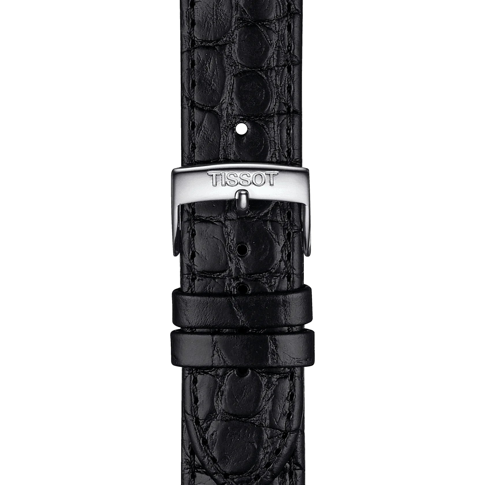 Tissot Everytime Gent Herrenarmbanduhr mit Edelstahlarmband und Schwarz Zifferblatt. Mit seinem Schwarz farbe Armband sieht es sehr stilvoll aus