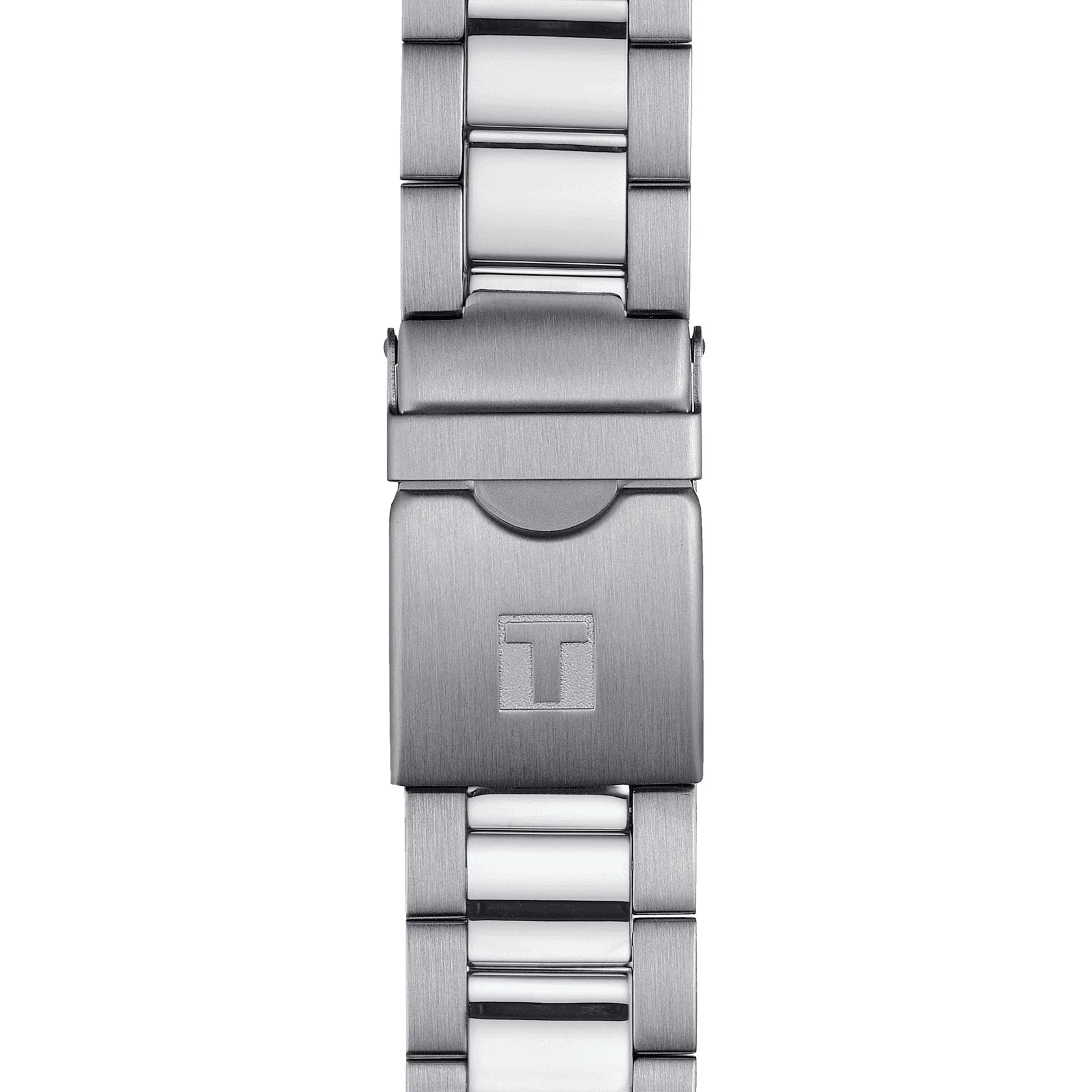 Tissot Seastar 1000 Chronograph Herrenarmbanduhr mit Edelstahl Armband und Schwarz Zifferblatt. Mit seinem Silber Farbe Armband sieht es sehr stilvoll aus.