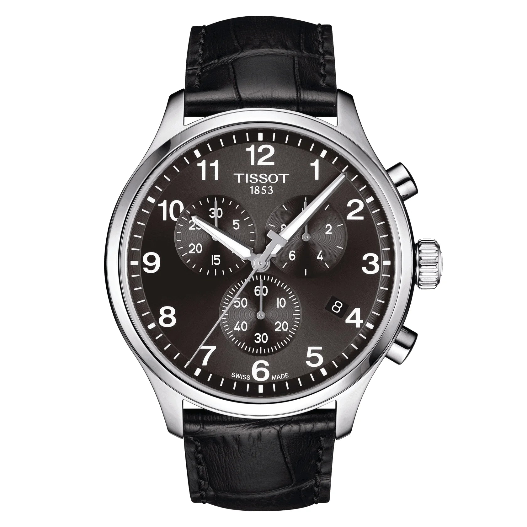 Tissot T-Sport Chrono XL Herrenarmbanduhr mit Lederarmband und Schwarz Zifferblatt. Mit seinem Schwarz farbe Armband sieht es sehr stilvoll aus. Kostenloser Versand.