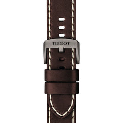 Tissot T-Sport Chrono XL Herrenarmbanduhr mit Lederarmband und Blau Zifferblatt. Mit seinem Braun farbe Armband sieht es sehr stilvoll aus. Kostenloser Versand.