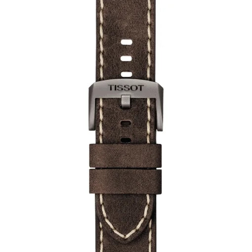 Tissot T-Sport Chrono XL Herrenarmbanduhr mit Lederarmband und Grün Zifferblatt. Mit seinem Braun farbe Armband sieht es sehr stilvoll aus. Kostenloser Versand.