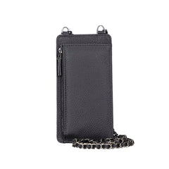 Universal Handytasche Mit Schulterriemen Bis 6.7" Echtleder - Schwarz Geschenkidee IPhone Handyhülle. Ein tolles Geschenk. iPhone Handyhülle kaufen