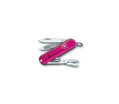 Das Victorinox Classic Pink Transparent Taschenmesser glänzt mit seinem Pink-Schwarz-Mix. Bei MyGeschenk zu attraktiven Preisen und versandkostenfrei.