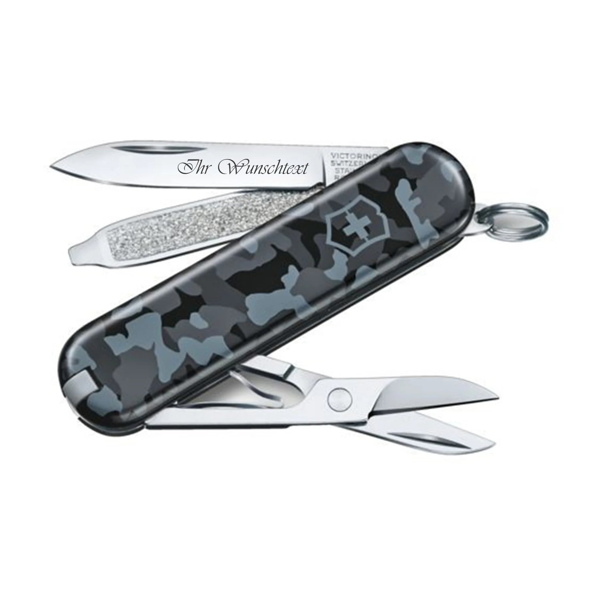 Victorinox Classic SD Serie ist mit ihrer Navi Camouflage Farbe, der kostenlosen Gravuroption und der kostenlosen Lieferung bei MyGeschenk erhältlich.