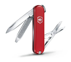 Victorinox Classic SD Swiss Army Knife ist mit mehr als einem Jahrhundert ergonomischer Nutzung immer bei Ihnen. Es ist auf MyGeschenk mit der Farbe Rot.