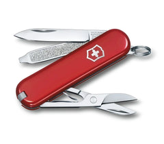 Victorinox Classic SD Swiss Army Knife ist mit mehr als einem Jahrhundert ergonomischer Nutzung immer bei Ihnen. Es ist auf MyGeschenk mit der Farbe Rot.