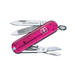 Victorinox Classic SD Serie ist mit ihrer transparenten rosa Farbe, der kostenlosen Gravuroption und der kostenlosen Lieferung bei MyGeschenk erhältlich.