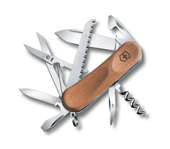 Victorinox Evo Wood 17 Taschenmesser der neuen Generation, halten Sie es mit seiner ergonomischen Verwendung und Taschengrösse immer bei sich.