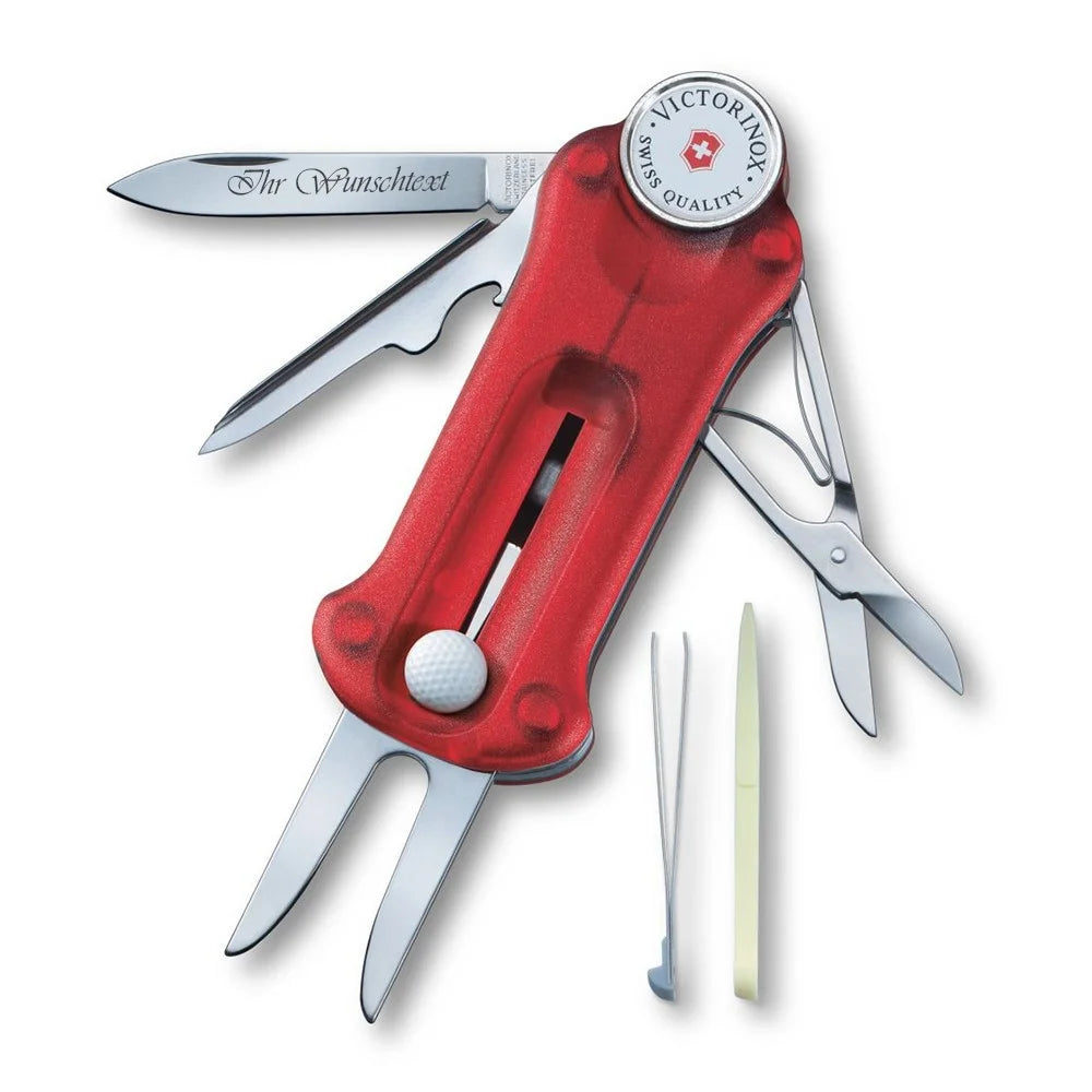 Victorinox GolfTool Taschenmesser ist mit seiner roten Farbe immer zu Ihren Diensten. 10 verschiedene Funktionen und ergonomisches Tragen. Kostenloser Versand.