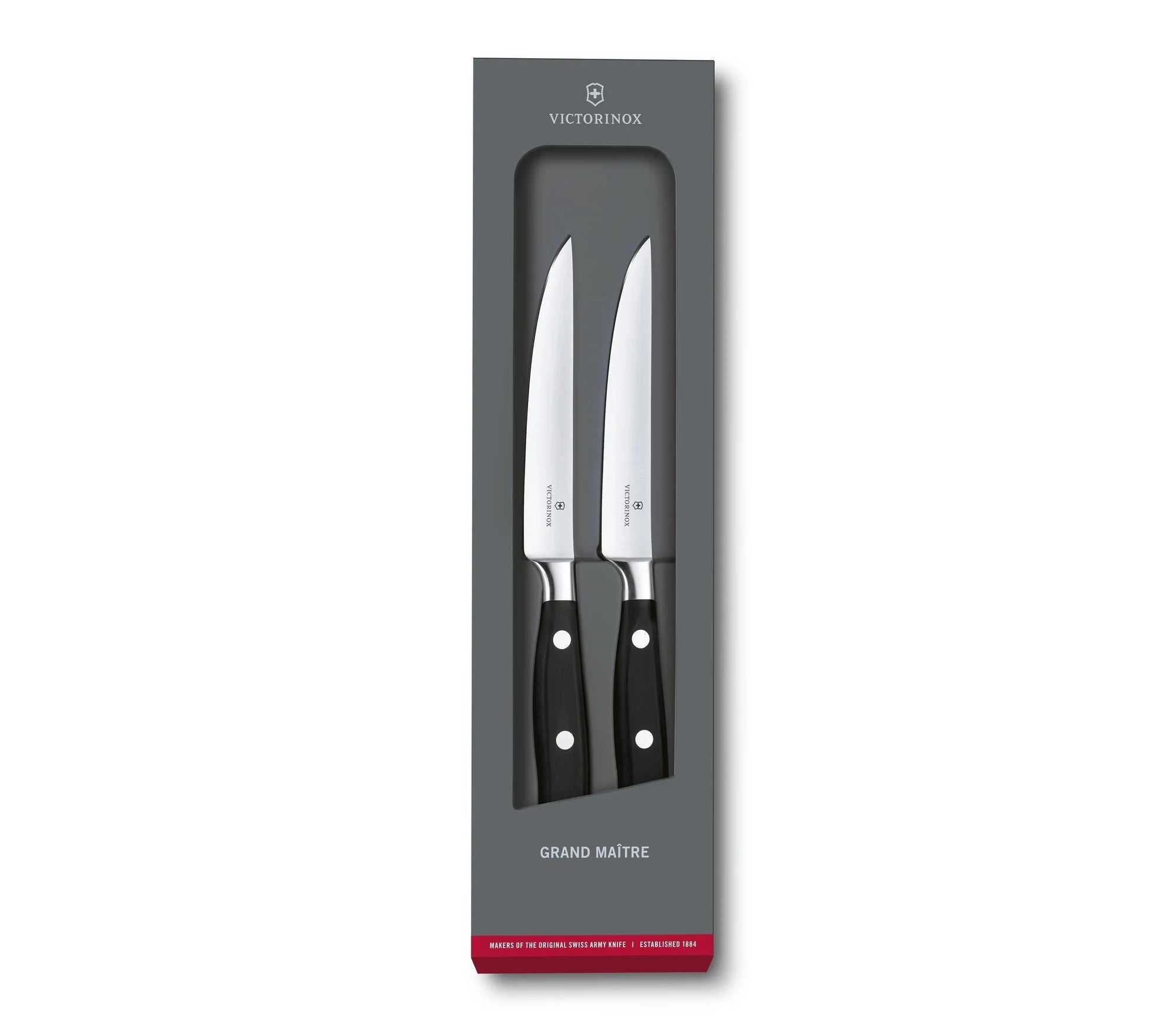 Victorinox Grand Maître Steakmesser Wood Set mit gerader Schliff, Dieses Set aus Rosenholz gibt es bei MyGeschenk zu Preisen ab 104.99 CHF. Kostenloser Versand!