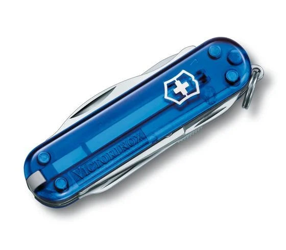 Das Victorinox Manager Taschenmesser ist transparent und mit 11 funktionalen Funktionen immer dabei. Kostenlos und mit Gravuroption auf MyGeschek!