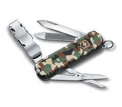 Victorinox Nail Clip Camouflage, Nagelknipser kleines Taschenmesser. Mit seinen 5 funktionalen Funktionen steht es Ihnen immer zur Verfügung. 